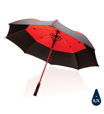 Parapluie publicitaire tempête 27" en rPET ouverture auto Impact AWARE™