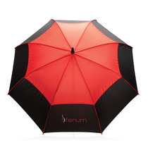 Parapluie publicitaire tempête 27" en rPET ouverture auto Impact AWARE™