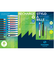 Stylo à bille publicitaire recyclé Reco de Schneider fabriqué en Europe