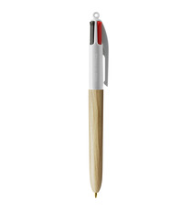 Stylo 4 couleurs publicitaire BIC® Wood Style