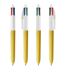 Stylo 4 couleurs publicitaire BIC® Wood Style