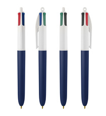 Stylo 4 couleurs publicitaire BIC® Colours Soft touch