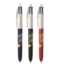 Stylo 4 couleurs publicitaire BIC® Colours Soft touch