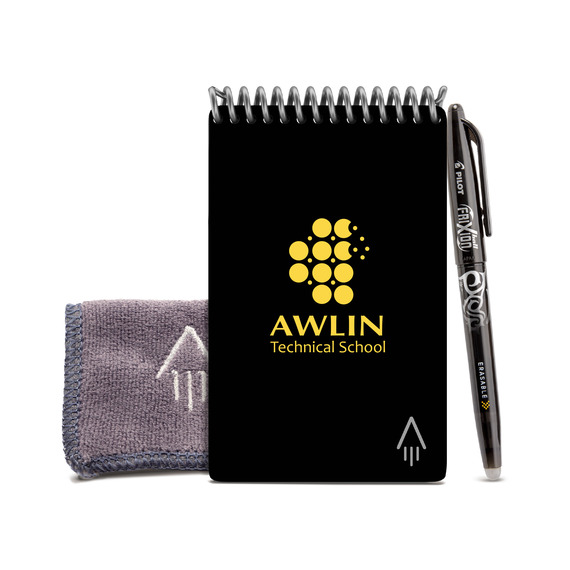 Mini cahier Rocketbook® publicitaire effaçable A6 et stylo