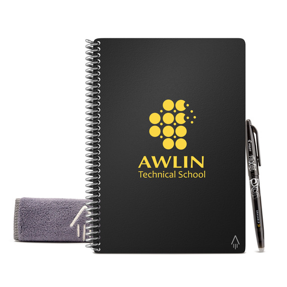 Cahier Rocketbook® publicitaire effaçable A5 et stylo Core Executive