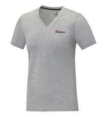 T-shirt publicitaire Somoto manches courtes col V femme