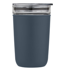 Gobelet publicitaire en verre Bello de 420 ml avec paroi extérieure en plastique recyclé