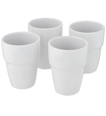 Coffret publicitaire cadeau Staki de 4 mugs empilables 280 ml