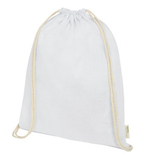 Sac publicitaire à dos avec cordon en coton organique Orissa 140 g/m² GOTS