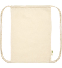 Sac publicitaire à dos avec cordon en coton organique Orissa 140 g/m² GOTS