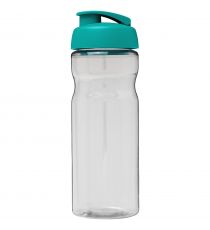 Bouteille publicitaire de sport H2O Active® Base Tritan™ de 650 ml à couvercle à clapet