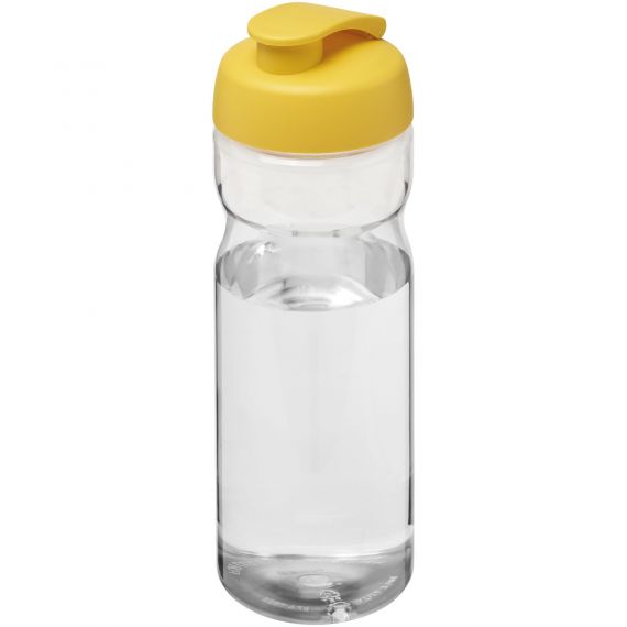 Bouteille publicitaire de sport H2O Active® Base Tritan™ de 650 ml à couvercle à clapet