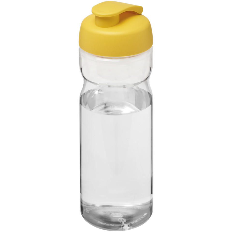 Bouteille publicitaire de sport H2O Active® Base Tritan™ de 650 ml à couvercle à clapet