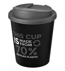 Gobelet publicitaire recyclé Americano® Espresso Eco de 250 ml avec couvercle anti-déversement