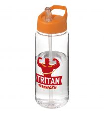 Bouteille publicitaire de sport H2O Active® Octave Tritan™ de 600 ml avec couvercle à bec verseur