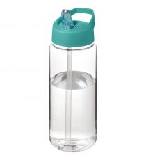 Bouteille publicitaire de sport H2O Active® Octave Tritan™ de 600 ml avec couvercle à bec verseur