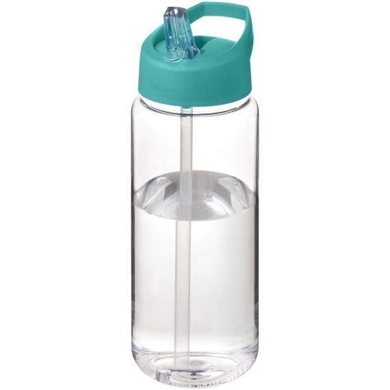 Bouteille publicitaire de sport H2O Active® Octave Tritan™ de 600 ml avec couvercle à bec verseur