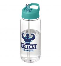 Bouteille publicitaire de sport H2O Active® Octave Tritan™ de 600 ml avec couvercle à bec verseur