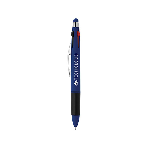 Stylo bille stylet 4 couleurs publicitaire express Goldstar Quattro Softy