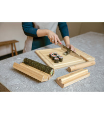 Set publicitaire de préparation à sushis en bambou Ukiyo