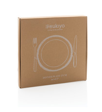 Set publicitaire de 2 assiettes 28cm Ukiyo