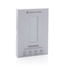 Powerbank publicitaire 20.000 mAh 18W Pd Urban Vitamin Pasadena