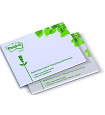 Bloc de notes adhésives Post-it® 3 M publicitaire recyclé