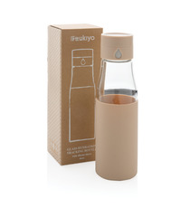 Bouteille publicitaire en verre 600ml avec compteur d'hydradation Ukiyo