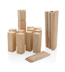 Jeu publicitaire de Kubb en bois