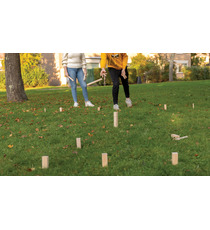 Jeu publicitaire de Kubb en bois