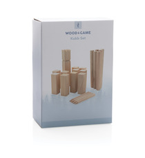 Jeu publicitaire de Kubb en bois