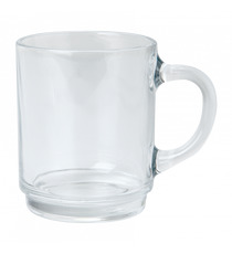 Mug en verre trempé 26 cl personnalisé fabriqué en France