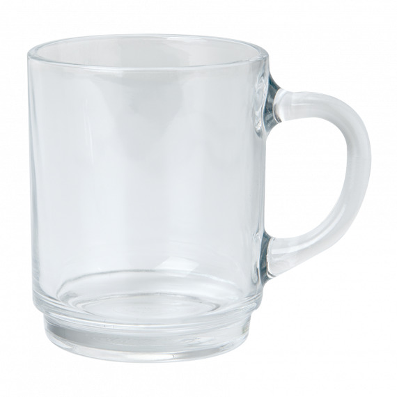 Mug en verre trempé 26 cl personnalisé fabriqué en France