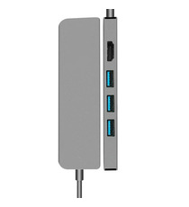 Adaptateur publicitaire Hub USB-C 5 en 1 HDMI, 3 Ports USB, Port USB-C Power Delivery