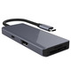 Adaptateur publicitaire Hub USB C 7-en-1 HDMI, 3 Ports USB, Port USB-C Power Delivery, Lecteur de Cartes SD/Micro-SD