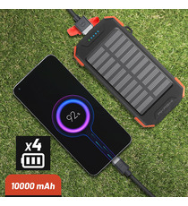 Batterie publicitaire Powerbank Solaire Renforcée à Induction 10,000mAh