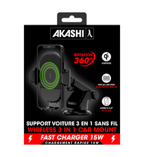 Support publicitaire Téléphone Chargeur Sans Fil pour Voiture 15W