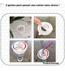 Couvercle anti-intrusion personnalisé contre le GHB French Drink Guard