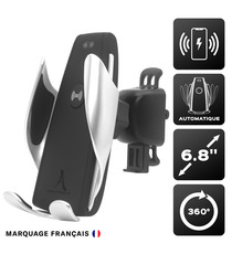 Support publicitaire de voiture Automatique avec Charge Sans Fil Rapide 15W Akashi