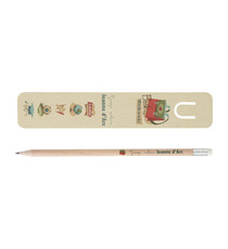 Kit marque-page publicitaire canne à sucre et crayon en bois Made in France 17.6 cm