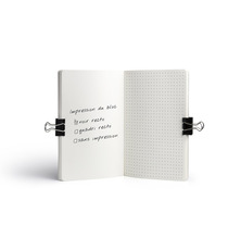 Carnet de notes publicitaire sur mesure couverture souple Made in France