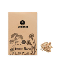 Sachet kraft personnalisable semences mélangées de fleurs d'été Made in Europe