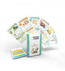 Jeux de cartes personnalisables Quiz nutrition de 44 cartes