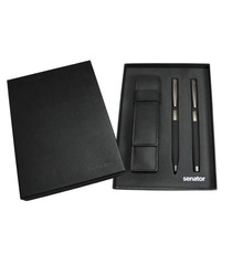 Parure personnalisée stylo bille et plume Image Black