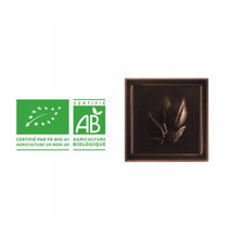 Carré Napolitain 4 gr chocolat noir 71 % Bio personnalisable Fabriqué en France