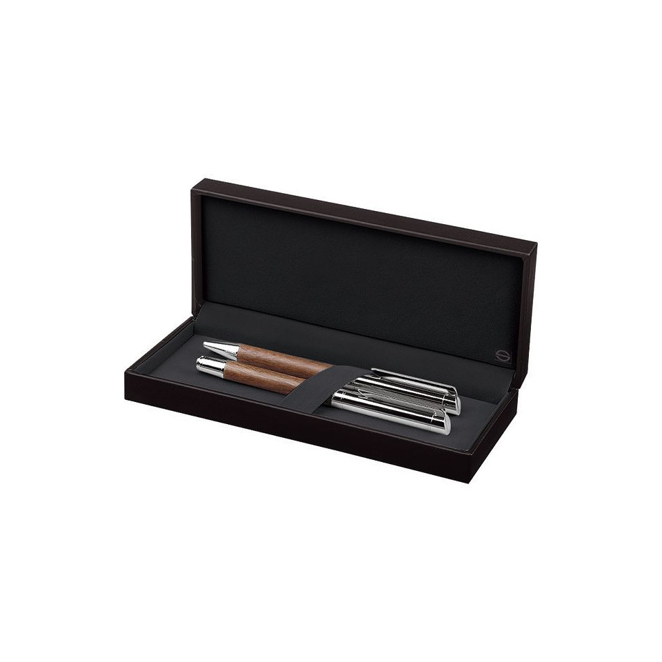 Parure publicitaire personnalisable Stylo bille et Roller Tizio