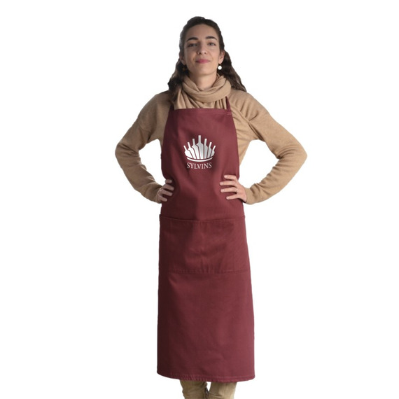 Tablier de cuisine publicitaire long avec poche sur le devant Tablier de cuisine publicitaire long avec poche sur le devant