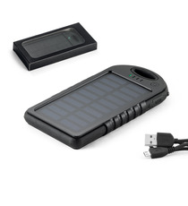 Batterie nomade solaire publicitaire ABS finition caoutchoutée