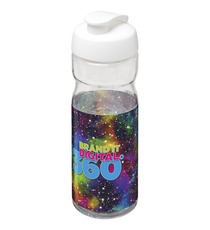 Bouteille publicitaire de sport H2O Base® 650 ml à  clapet Made in Europe