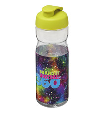 Bouteille publicitaire de sport H2O Base® 650 ml à  clapet Made in Europe